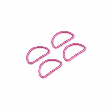 Four Tula Pink D-Rings --- Sallie Tomato