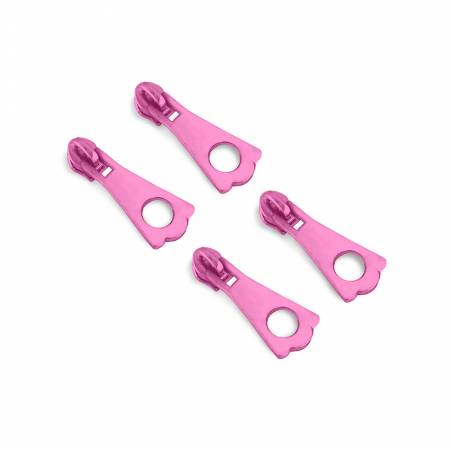 Four Tula Pink #5 XL Zipper Pulls -- Sallie Tomato