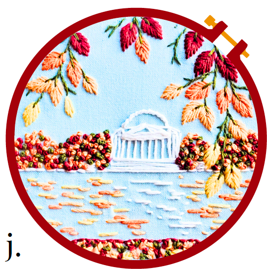 District Autumn Embroidery Kit  -- Capital Stitch Co.