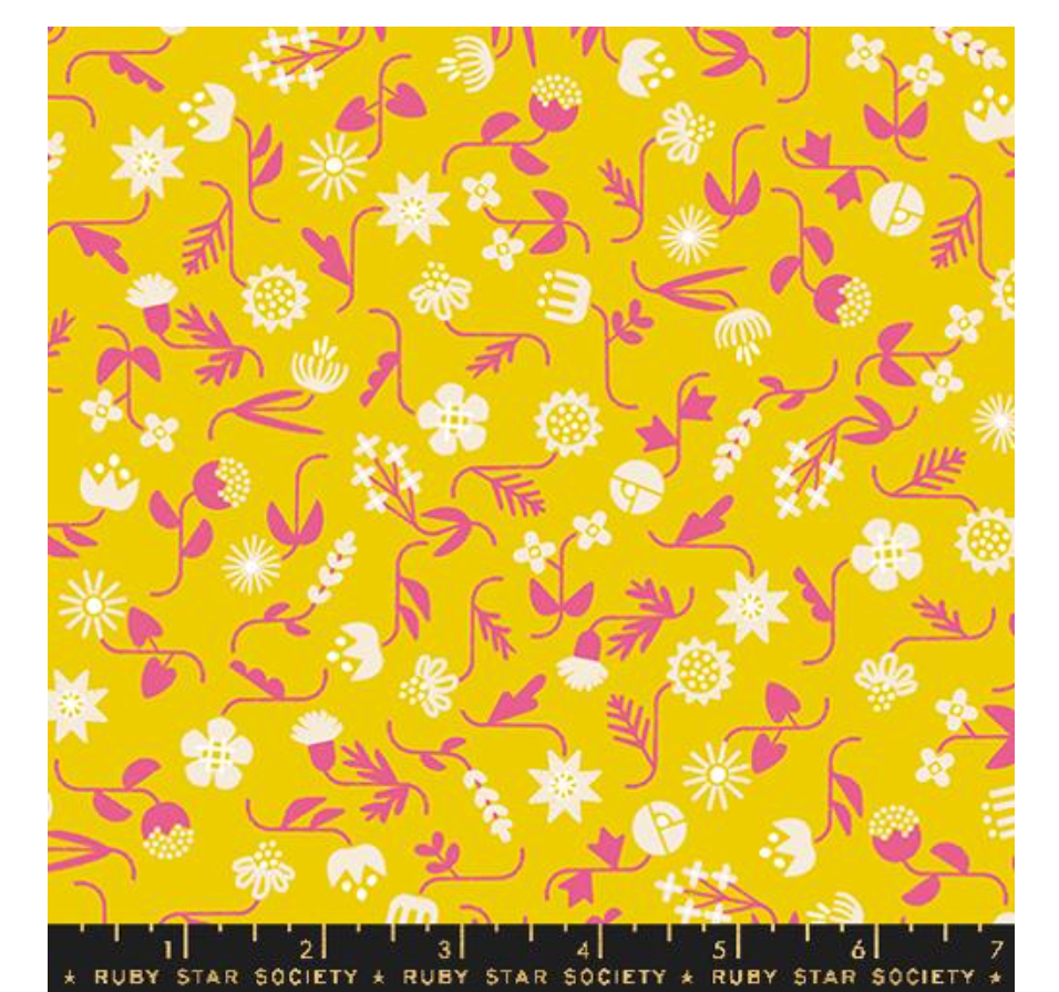 Modern Flowers in Golden Hour -- Salutations by Rashida Coleman Hale for Ruby Star Society