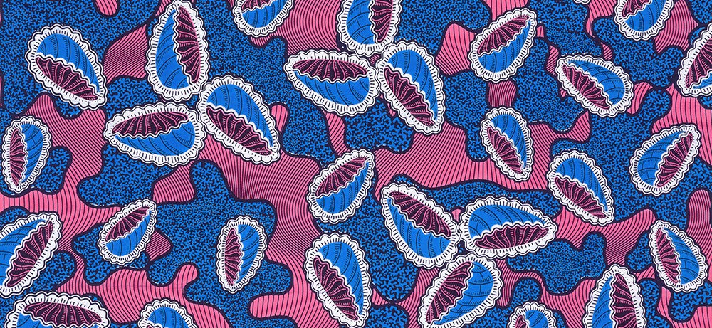 BLUE from Uniwax Prints from Ivory Coast --- Robert Kaufman Fabrics