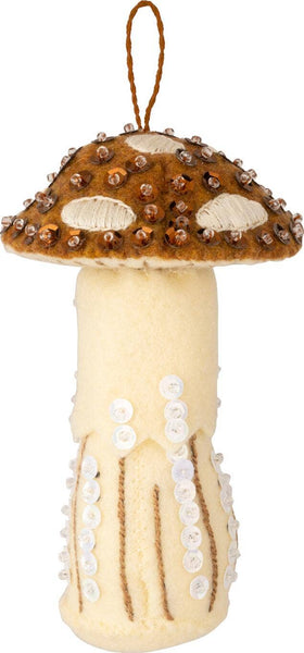 Bucilla Merry Mushrooms Felt Ornament Kit Set of 4
