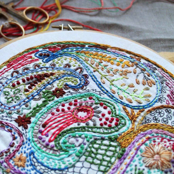 Paisley Embroidery Sampler