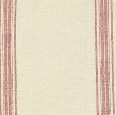 16" Toweling Natural with Red Stripe