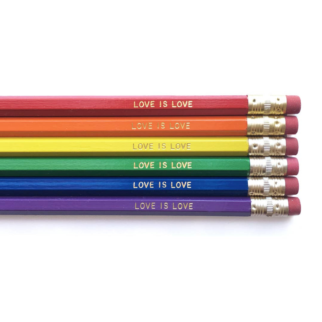 Love is Love Pencils - Set Of 6 Pencils