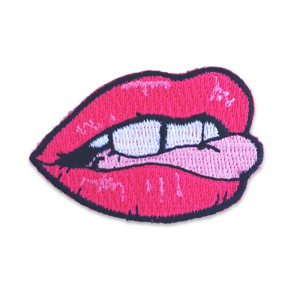 Lip Embroidered Patch