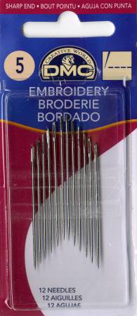 DMC Embroidery / Crewel Needles Size 5 # 1765-4