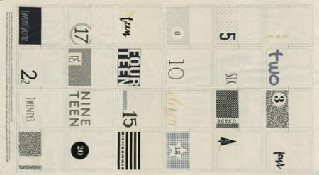 Zen Chic Seasonal Advent Calendar Panel