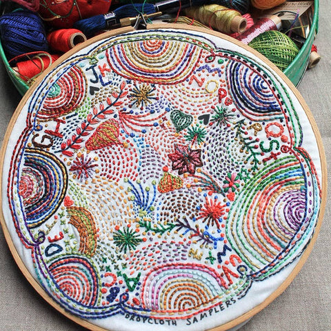 Disco Nap Embroidery Sampler