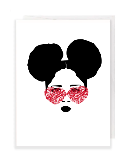 Heart Eyes Greeting Card