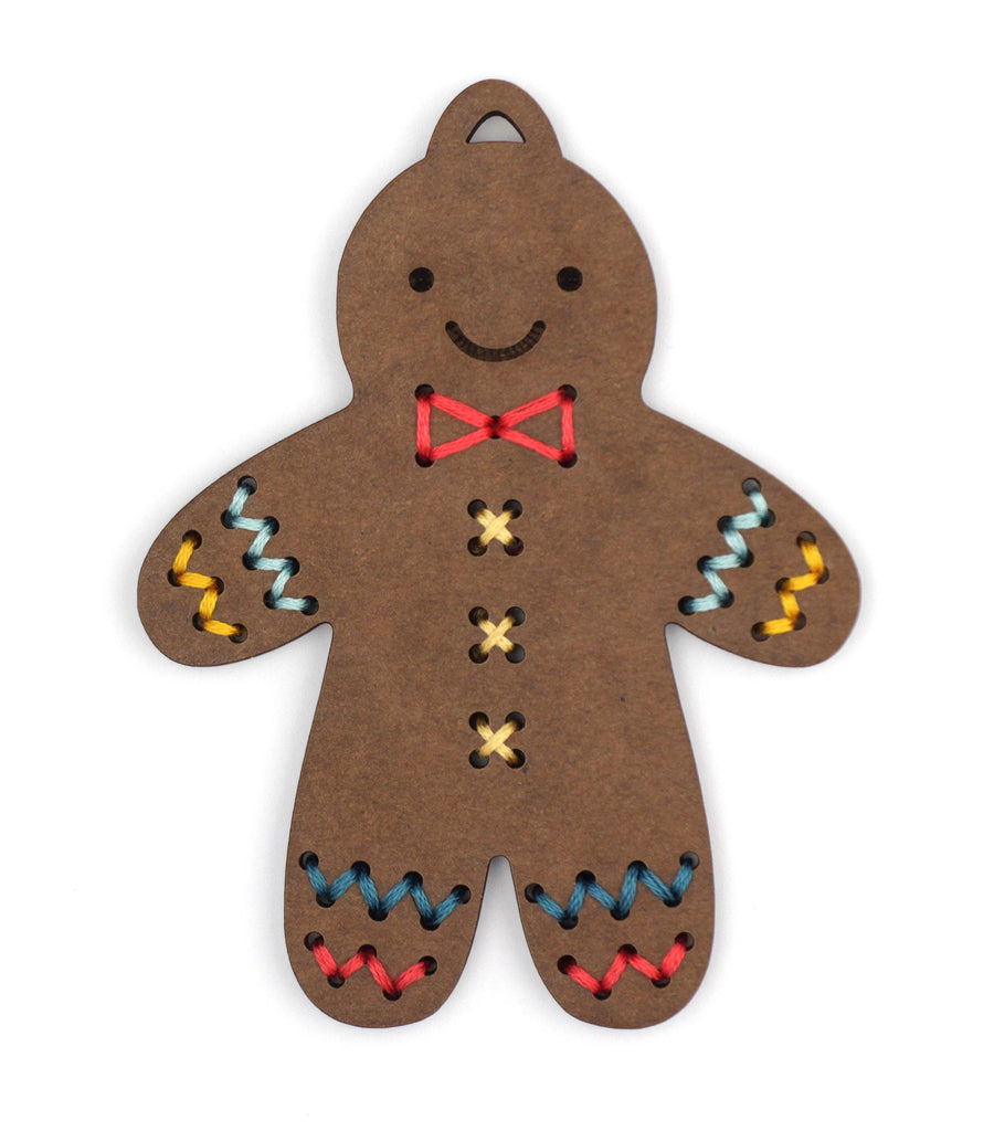 Gingerbread Kid - DIY Stitched Ornament Kit