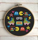 80's Sampler Counted Cross Stitch DIY KIT -- Spot Colors