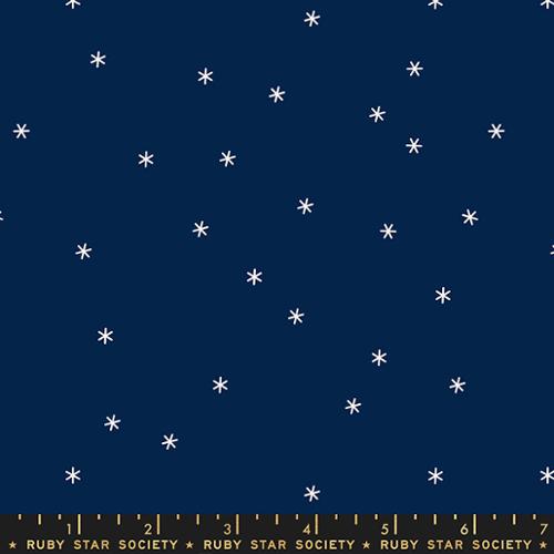 Spark in Navy -- Jolly Basics Ruby Star Society Collaborative -- Moda Fabric