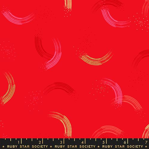 Metallic in Dark Ruby-- Jolly Basics Ruby Star Society Collaborative -- Moda Fabric