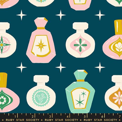 Perfume Novelty Makeup in Galaxy --- Curio by Melody Miller for Ruby Star Society -- Moda Fabric