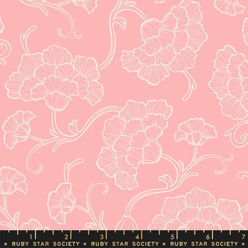 Modern Flowers in Balmy -- Reading Nook by Sarah Watts for Ruby Star Society -- Moda Fabric
