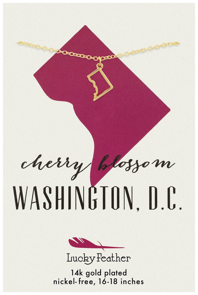 State Necklace - Gold - WASHINGTON DC