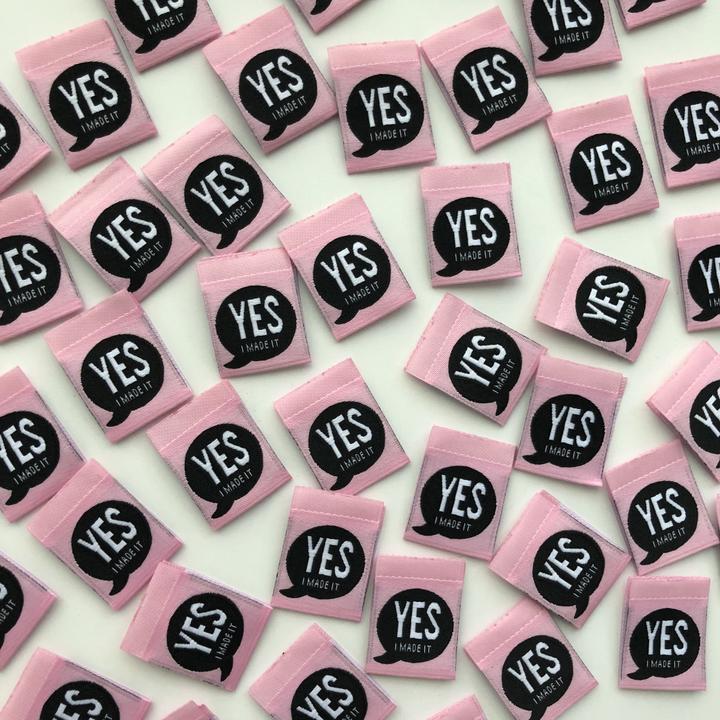 "Yes I Made It" Woven Label by Kylie and the Machine