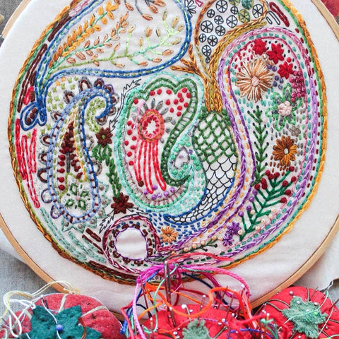 Paisley Embroidery Sampler