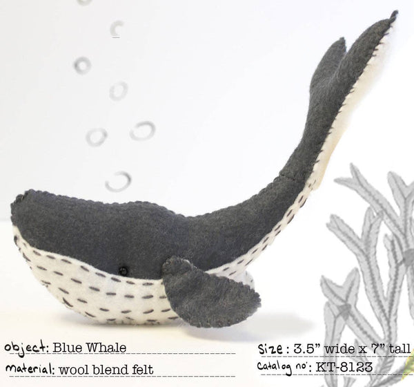Blue Whale Felt Sewing Kit Three Little Birds Sewing Co.