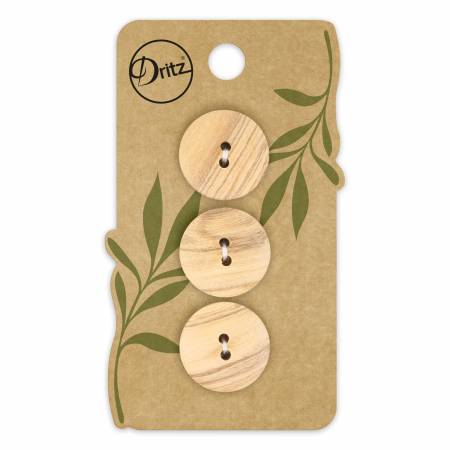 Button Wood Beige 20mm -- Dritz
