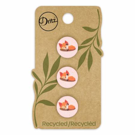 Button Fox Pink 15mm -- Dritz