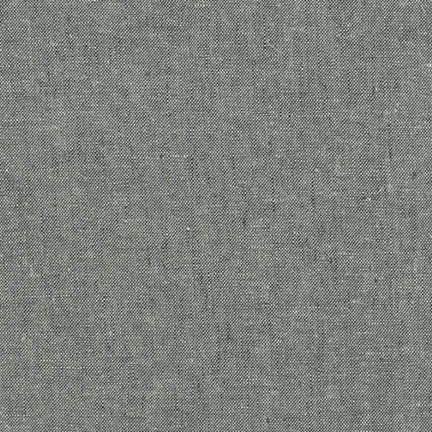 Essex Linen Yarn Dyed in Graphite --- Robert Kaufman Fabrics