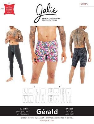 Gerald Boys and Mens Underwear Pattern --- Jalie Patterns