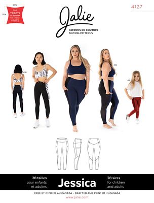 Jessica Leggings with Side Pocket --- Jalie Patterns