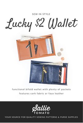 Lucky $2 Wallet Pattern - Sallie Tomato
