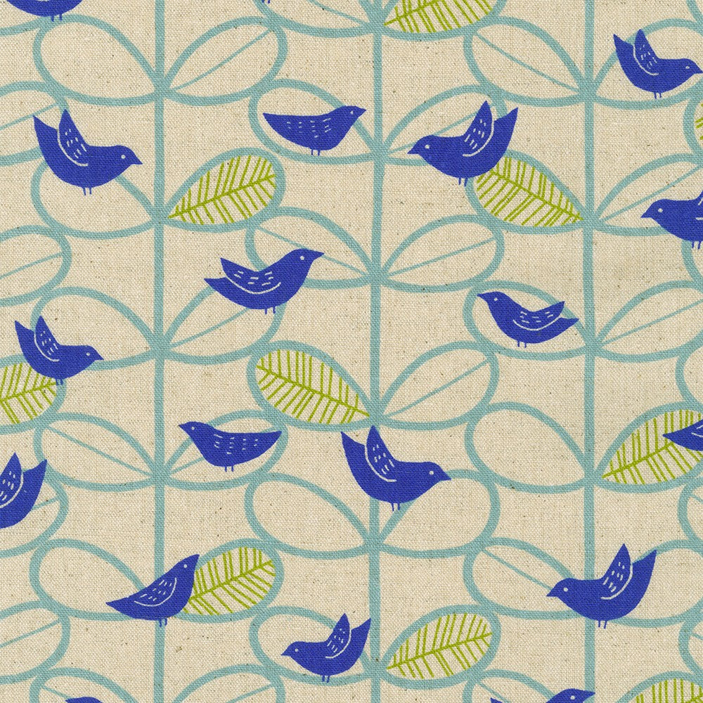 BLUE from Cotton Flax Prints -- Robert Kaufman