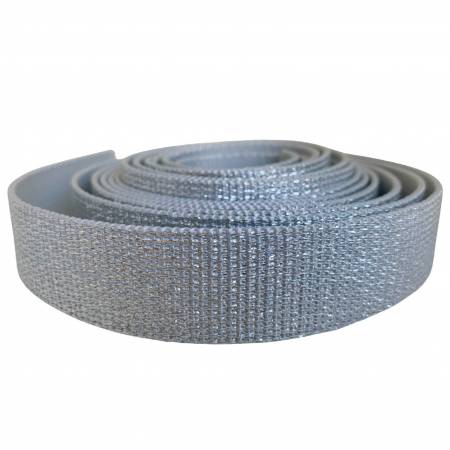 Glitter Webbing Silver -- Sew Hungry Hippie