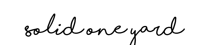 Assorted SOLID One Yard Cut