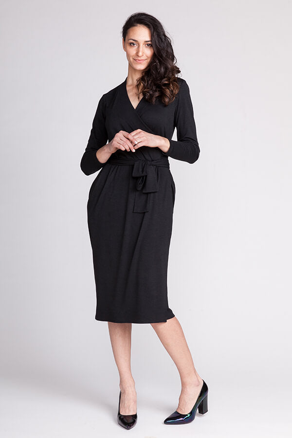 Olivia Jersey Wrap Dress Sewing Pattern --- Named Clothing