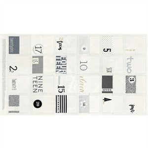 Zen Chic Seasonal Advent Calendar Panel in White