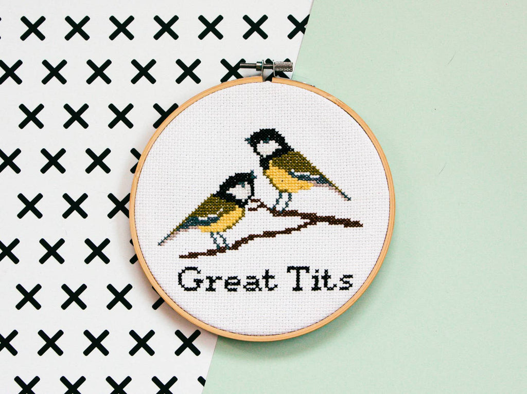 Great Tits - Cross Stitch Kit