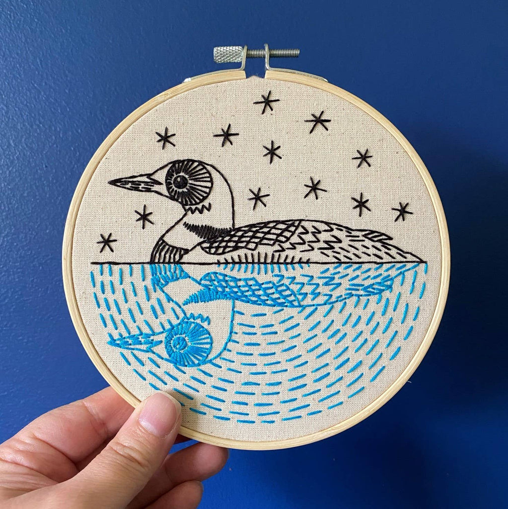 NEW! Loon Embroidery Kit