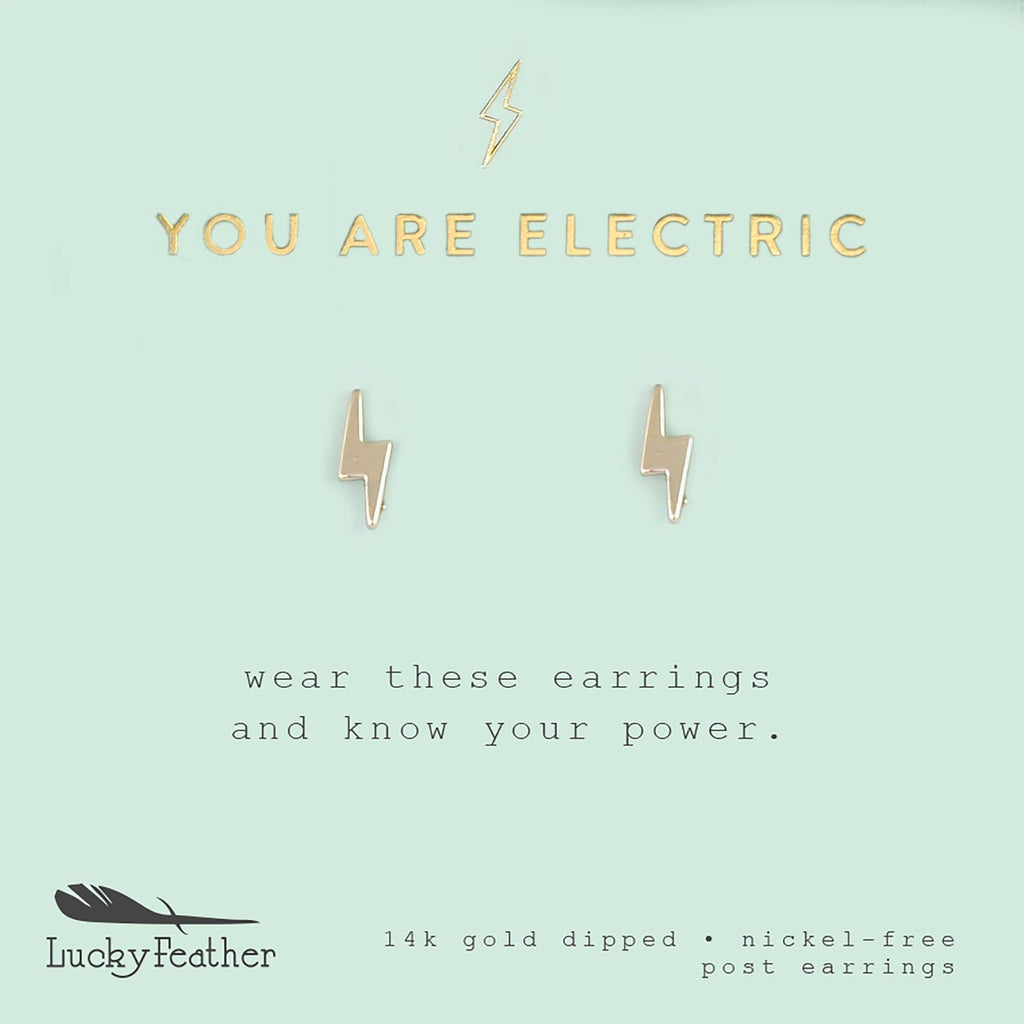 New Moon Gold Earrings - ELECTRIC/BOLT