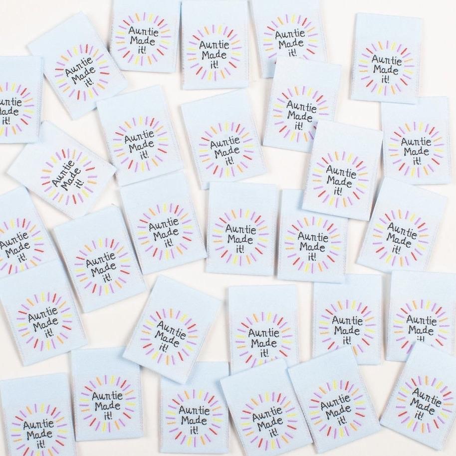 "Auntie Made It" Woven Label by Kylie and the Machine