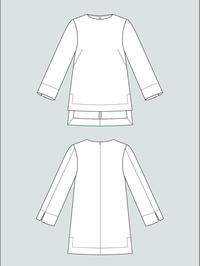 Long Sleeve Tunic Pattern XS-L -- The Assembly Line Patterns