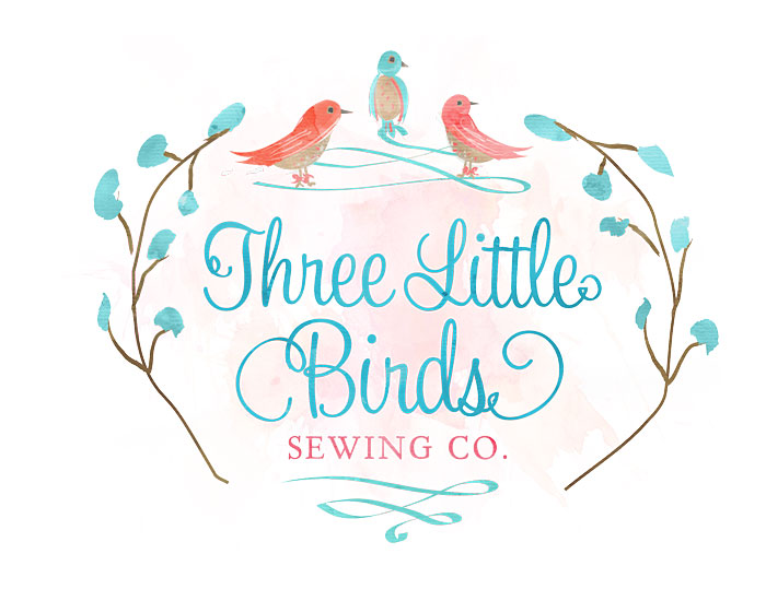 Three Little Birds Sewing Co. logo