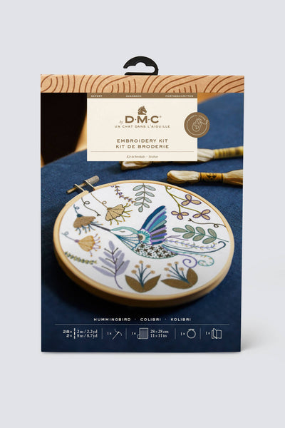 DMC Designer Embroidery Kit - Hummingbird