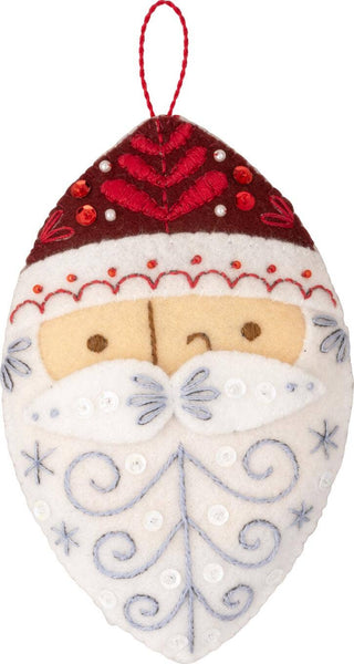 Bucilla® Santa’s Nordic Ornaments Felt Kit