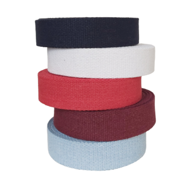1.5"  Black Heavy Cotton Webbing for Sewing Roll