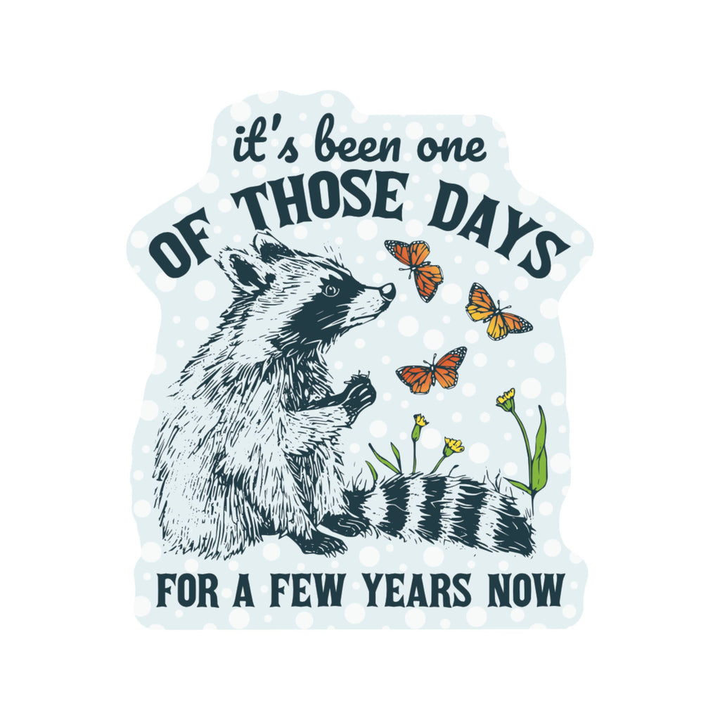 Mental Health Butterfly Raccoon High Quality Vinyl Sticker