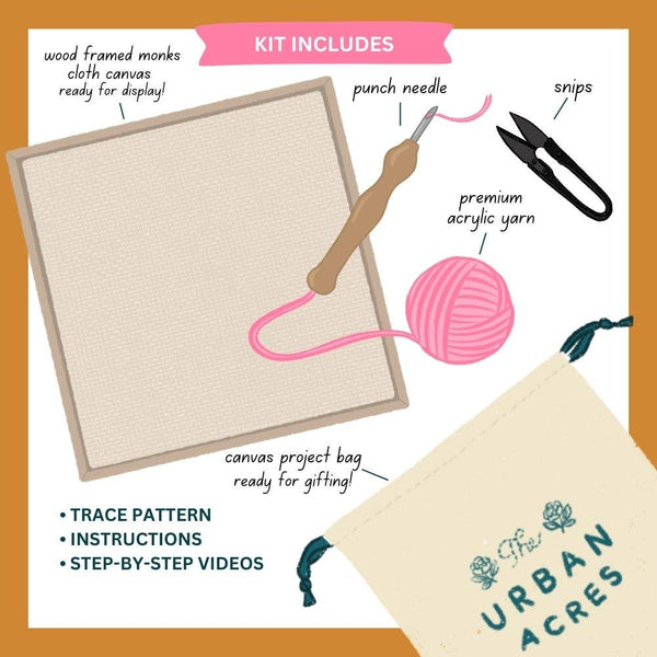 Blossom by Rashida Coleman Hale - Punch Needle Frame Kit