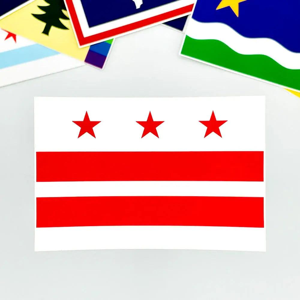Washington D.C Flag Sticker