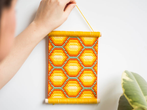 Bargello Embroidery Kits, Honeycomb Wall Hanging Kits