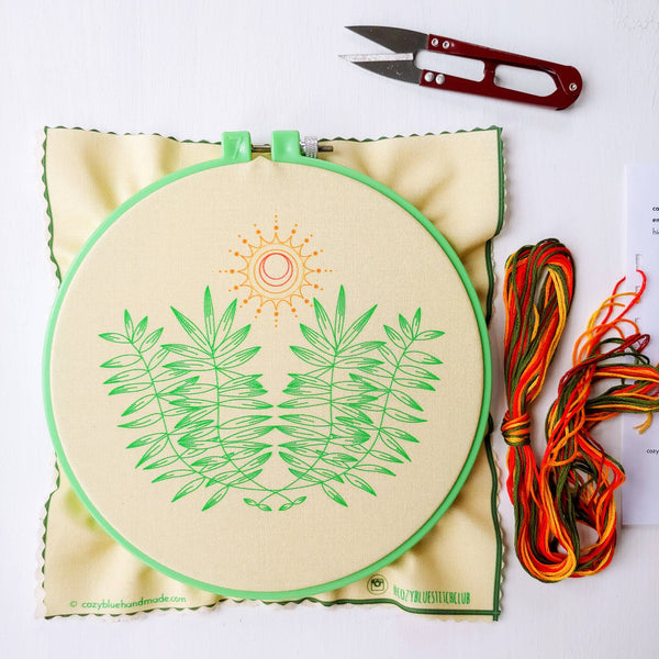 High noon embroidery kit