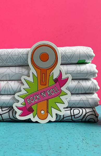 Cutter Block Sticker Rotary Cutter Sticker – Three Little Birds Sewing Co.